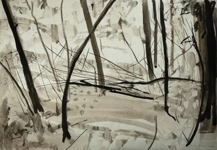 Academie Arendonk Deeltijds Kunstonderwijs DKO Beeldende en Audiovisuele Kunsten tentoonstelling leerkrachten Chris Van der Veken Forest with waste branches